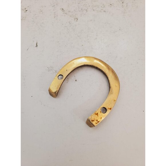 vintage brass horseshoe lucky horseshoe, horseshoe, vintage old horseshoe, - Picture 5 of 9